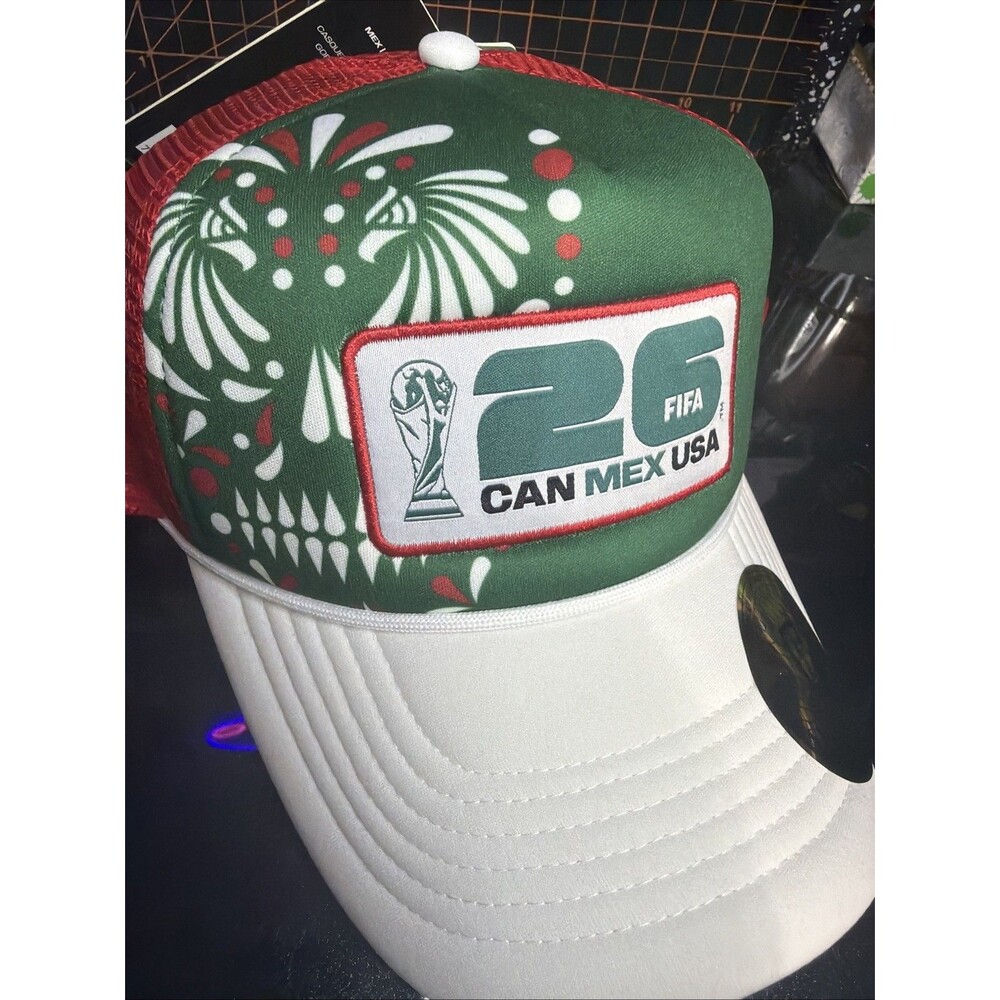 FIFA World Cup 26 Officially Licensed Hat Mesh Back M/L Green/White/Red